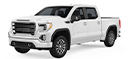 White truck on white background whit similar looks to a GMC pickup